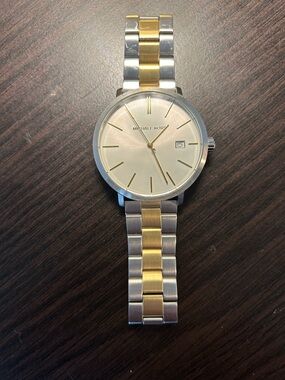 Michael Kors Two-Tone Gold and Silver Bracelet Watch